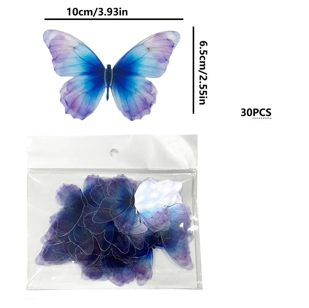 For Birthday Parties 3D Butterfly Decals Vibrant Wall Art Lifelike Butterfly Shapes Pre Attached Double Sided Tape
