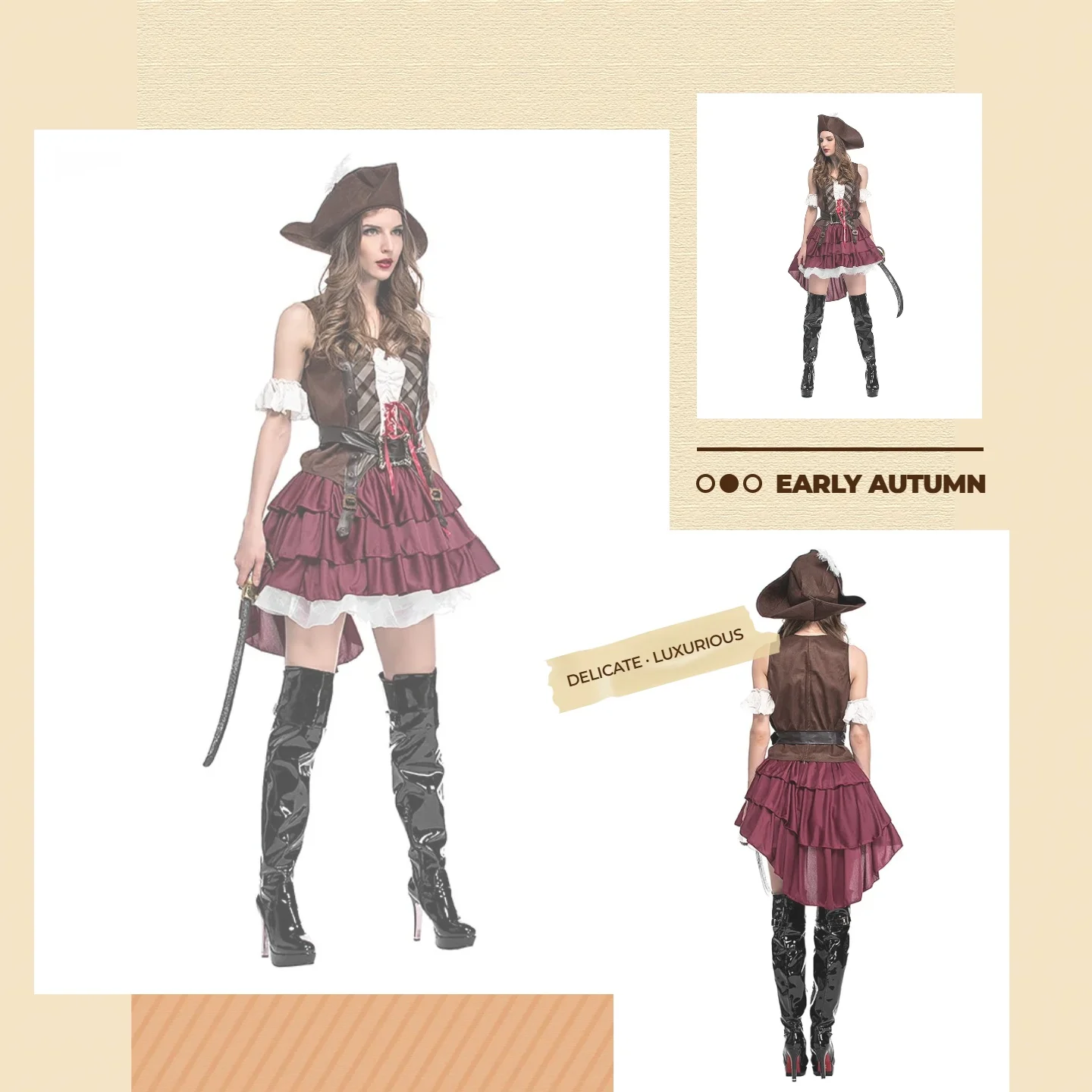 

Clothing Halloween Costume Pirate Outfit Game Uniform