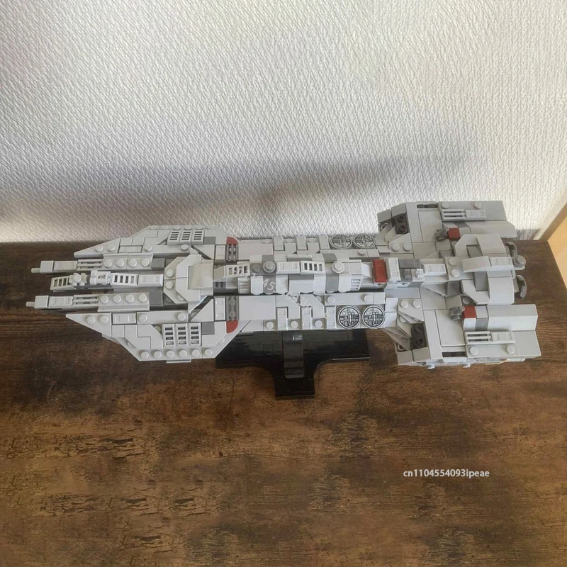 

MOC космический корабль UNSC Sprit of Fire, популярная игра, строительные кирпичи, модель DIY, креативная сборка, кирпичи, детская игрушка, Рождественский подарок