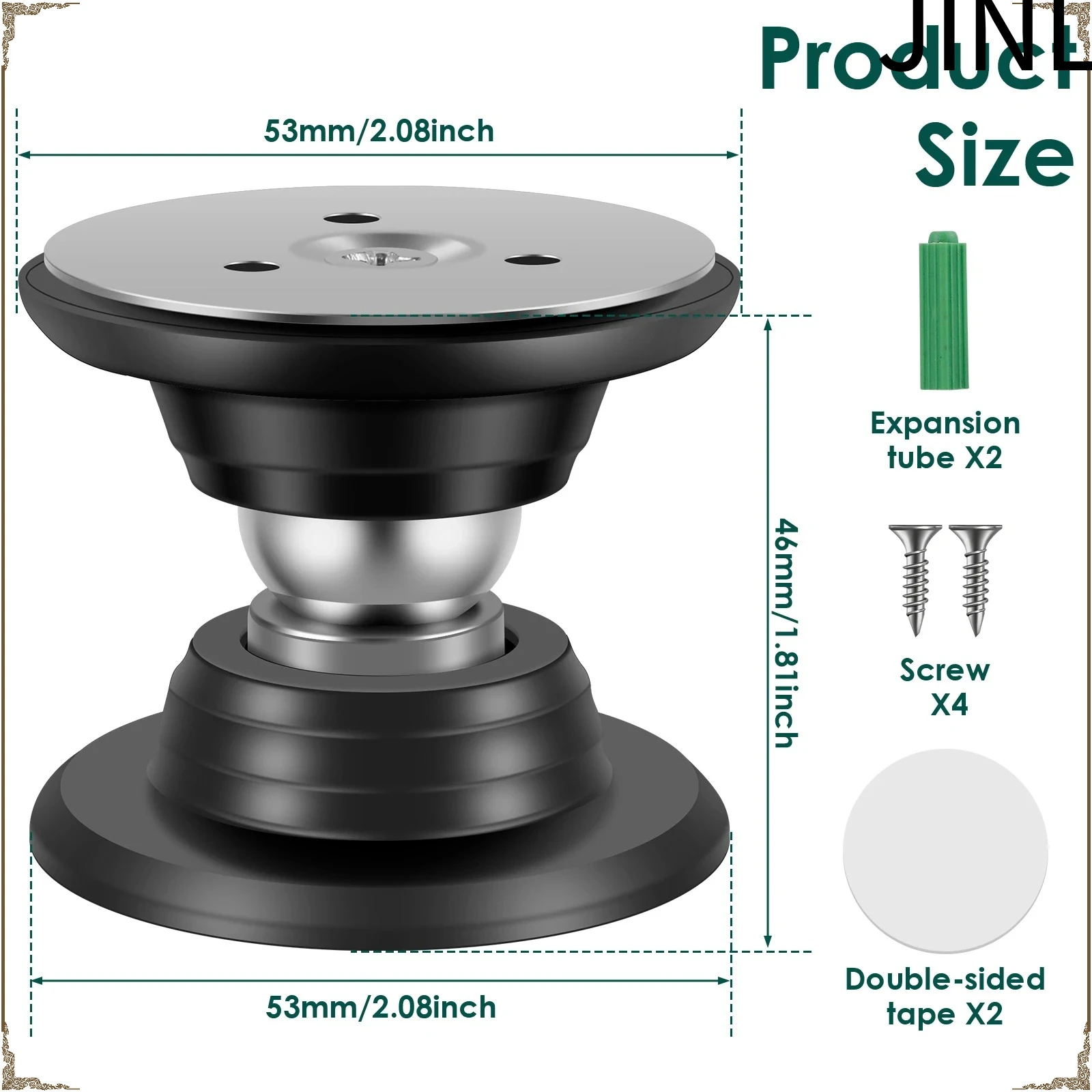 1pc/6Pcs Door Stopper Stainless Steel Heavy Duty Magnetic Door Catcher Strong Mute Door Touch Silicone Anti-collision Door Stall