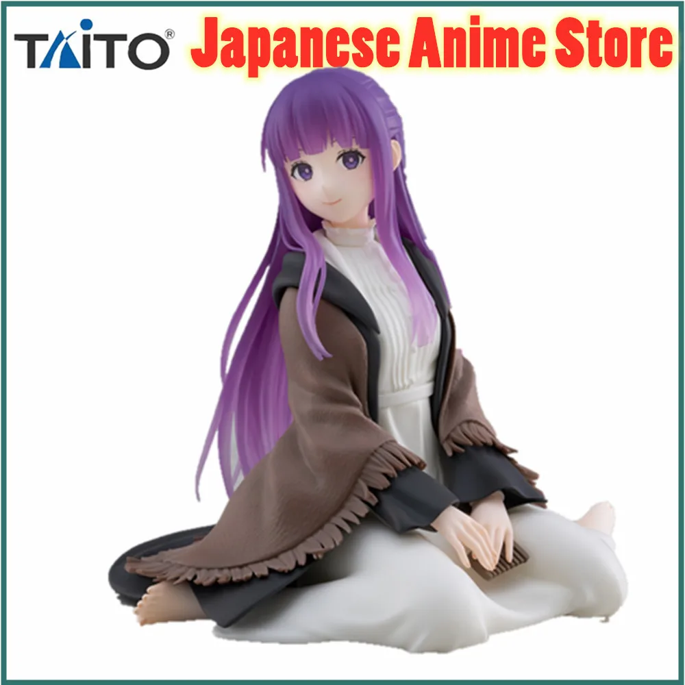 Original Taito Anime Figure Frieren: Beyond Journey's End Fern Desktop Cute Action Figurine Toys 13CM Collector Model Doll