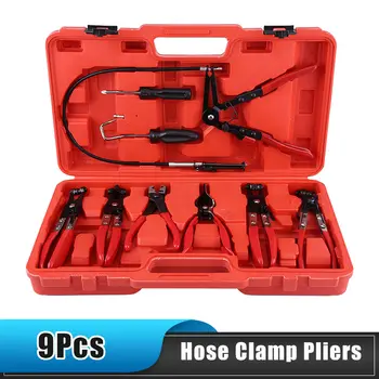 Sada flexibilních kleští na hadicové spony Otočná čelist Plochý úhlový pás Automobilové nářadí Sada kleští na hadicové spony Kleště na hadicové spony 10 nejlepší prodej 1palcové trubkové objímky - №9