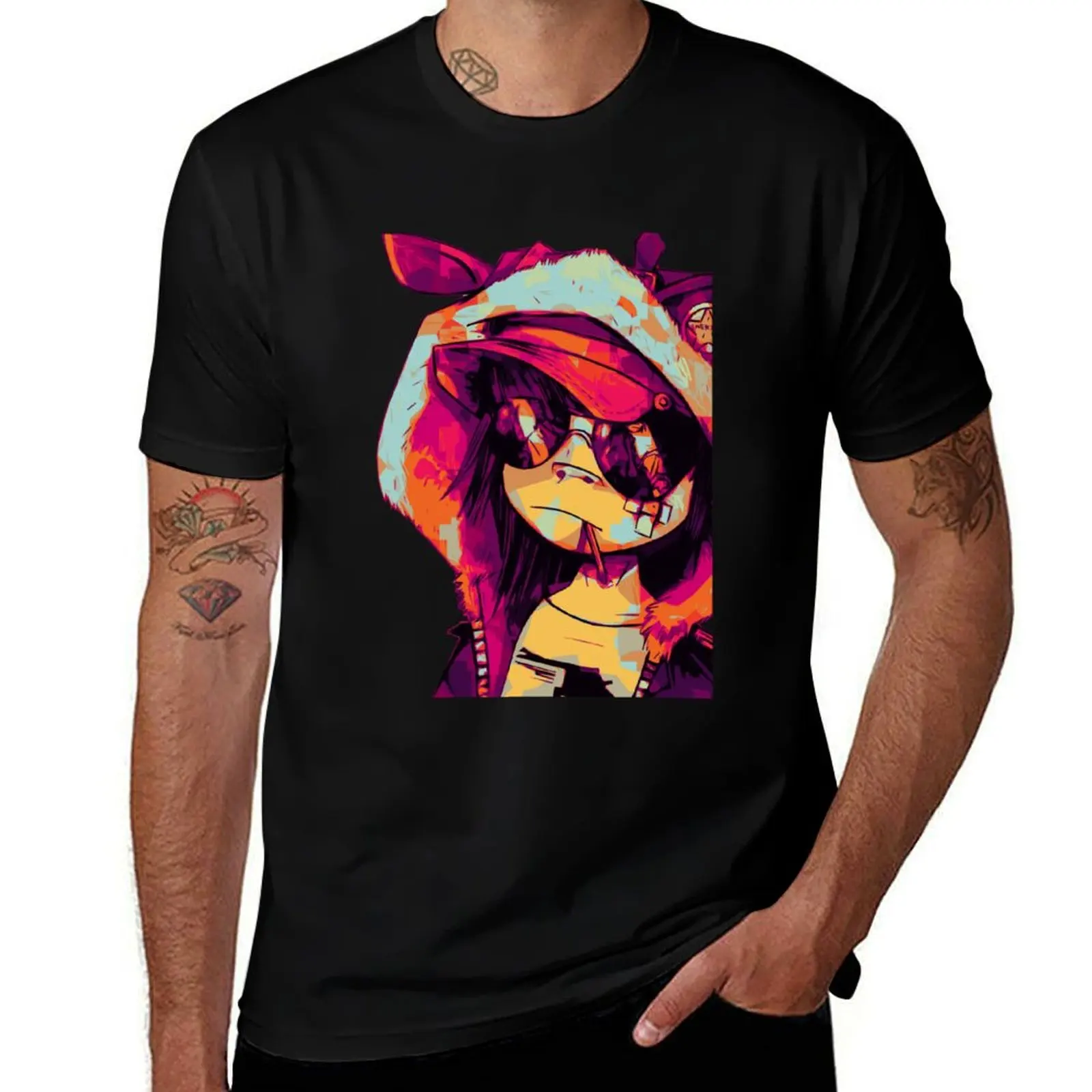 

Gorillaz T-Shirt t shirt man cotton t shirt men 100% cotton luxury brand T-Shirt