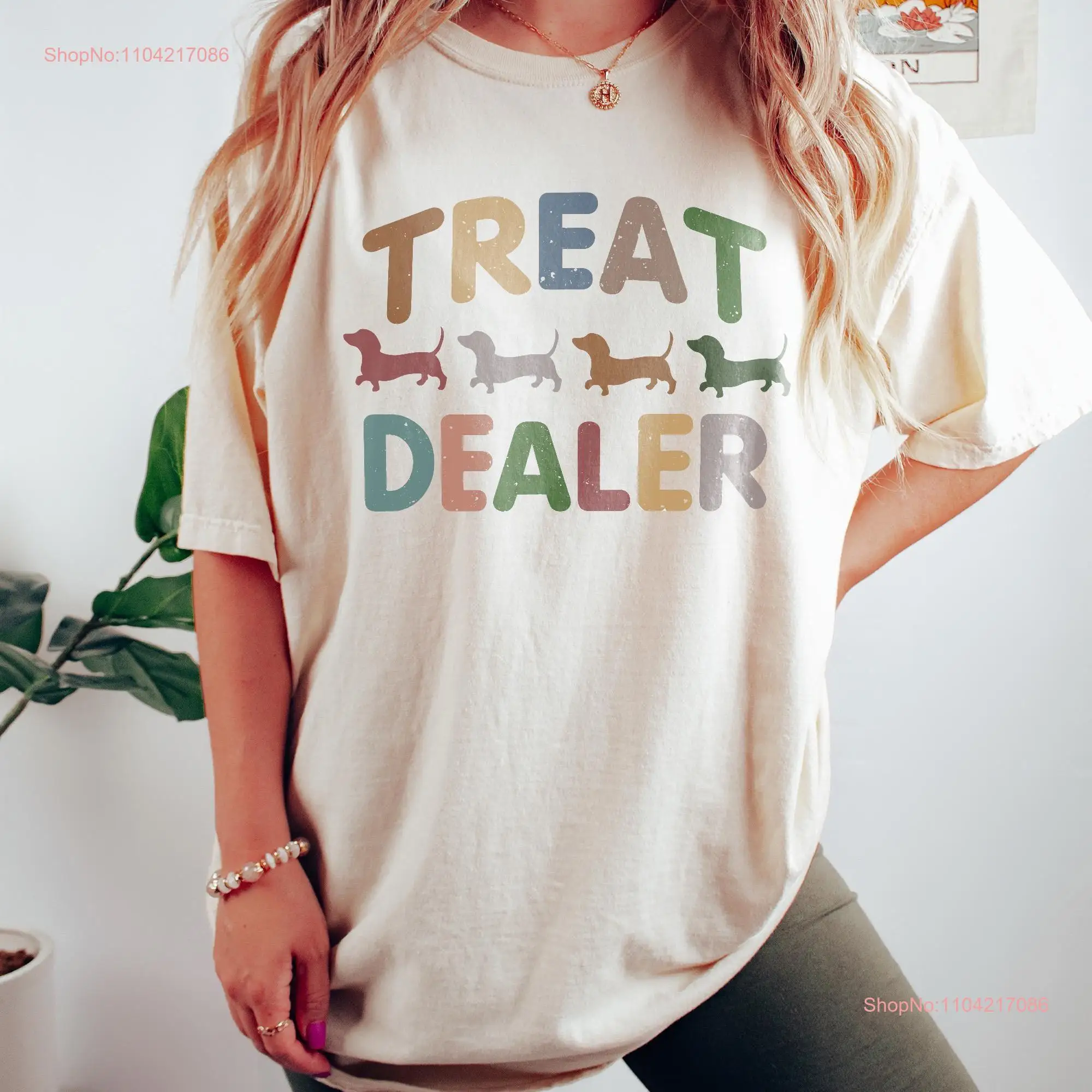 Treat Dealer Comfort Colors T Shirt Funny Dog Lover For Mom Pet Owner Fur Parent long or short sleeves