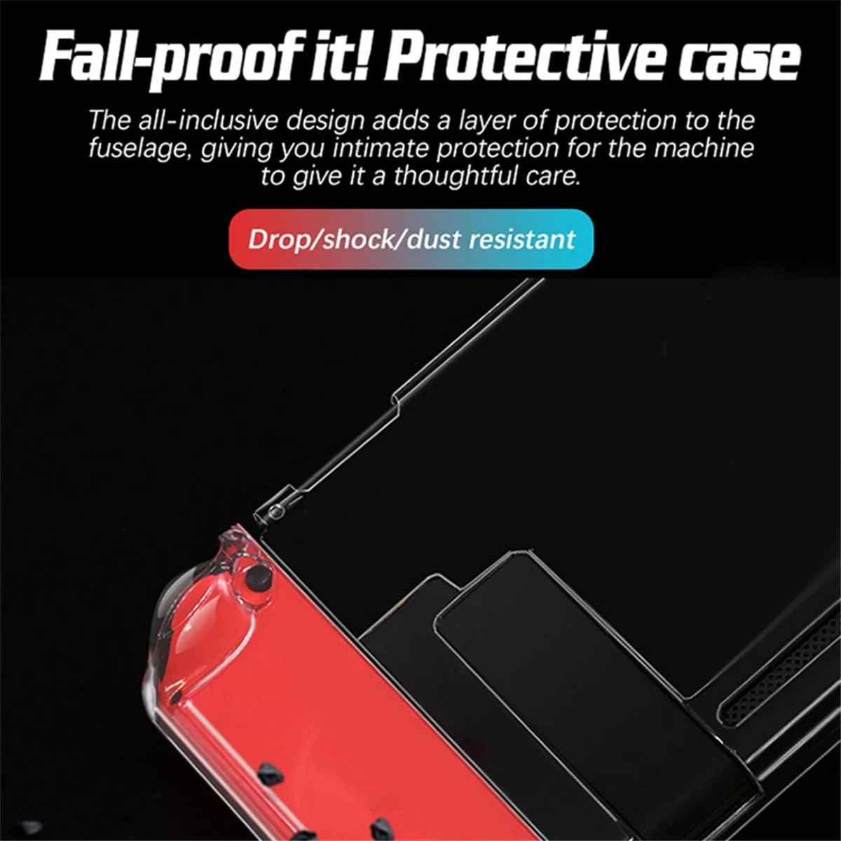 Custodia protettiva per console SLQZT Custodia protettiva trasparente per console di gioco Custodia protettiva divisa ultra sottile
