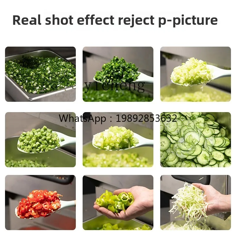 آلة تقطيع الخضروات الأوتوماتيكية التجارية متعددة الوظائف آلة تقطيع وتقطيع فجل البطاطس