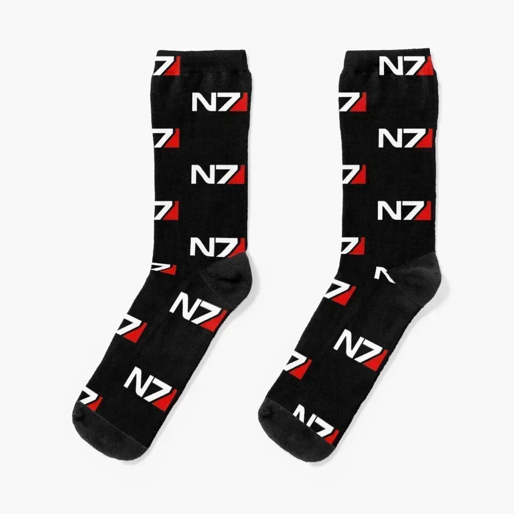 

Mass Effect N7 Socks aesthetic hip hop new year with print Boy Child Socks Women's cute Sports compression Socks Ladies Men's