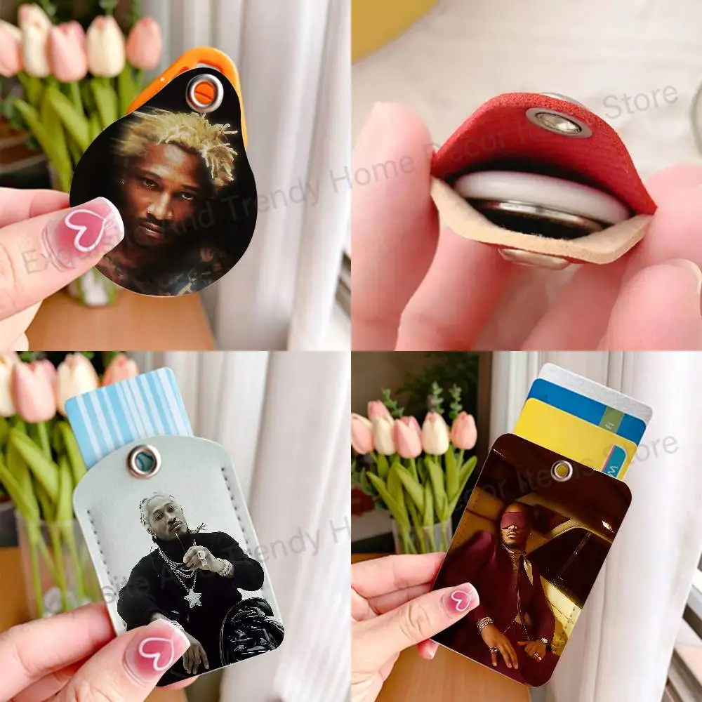 F-Futures-S The Real Me Card Holder Keychain Key Air Tag Ring Door Lock Access Protective Case For Security Gift
