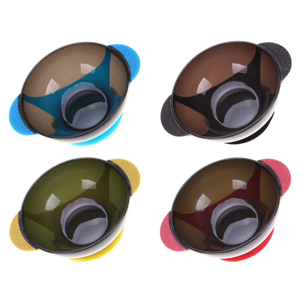 

4Pcs Hair Coloring Bowl Set with Strong Suction Base for Stable Dye Mixing Hair Salon Color Bowls for Stylists