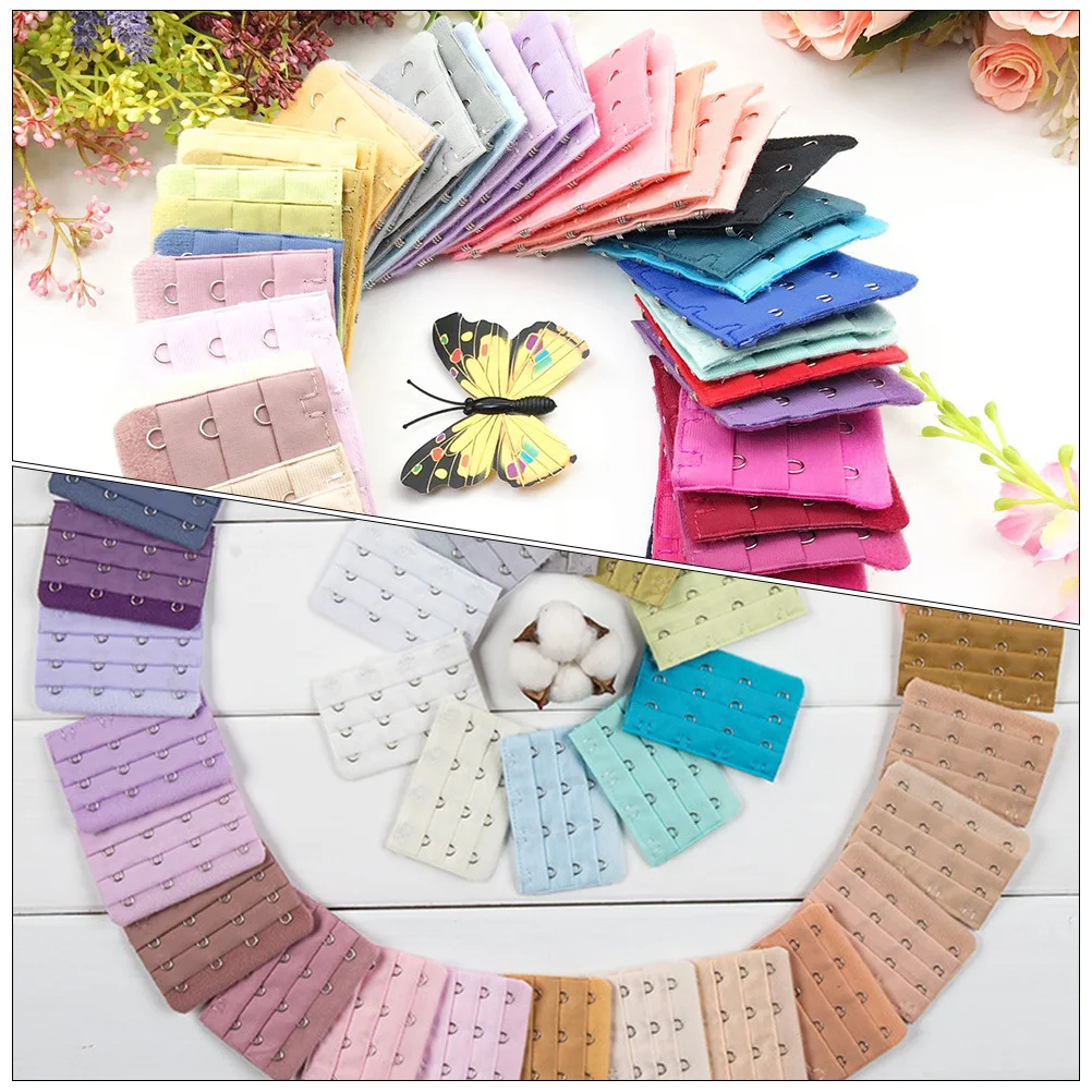 30 قطعة تمديدات حمالة الصدر السنانير ملابس داخلية مرنة تمديد أبازيم لملائمة مريحة بسط حزام المتوسع النساء الصدرية الملحقات