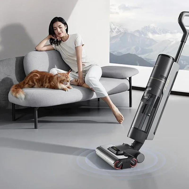 Dreame M12S Floor Scrubber Vacuum Cleaner Bi-directional Double Roller Brush Self-cleaning Hot Drying Mopping Sweeping Machine