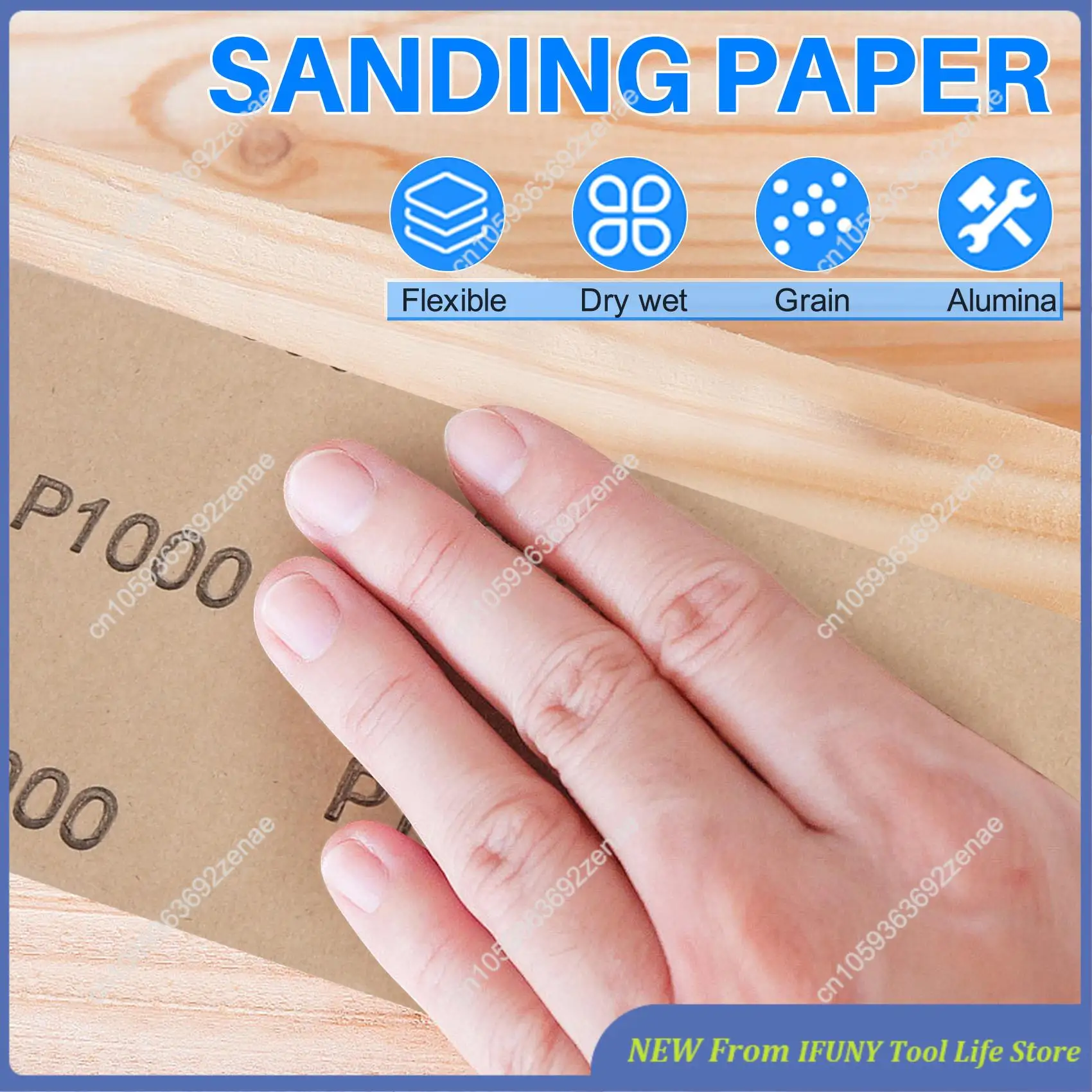 

20 шт., влажная и сухая наждачная бумага, высокая зернистость 1000/2000/3000/5000/7000, листы наждачной бумаги в ассортименте для полировки дерева, металла, автомобильного песка