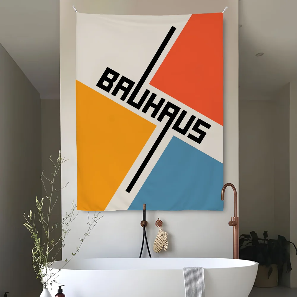 

B-Bauhaus Trendy Lines Half Circle Tapestry Perfect For Home&Living Bedroom Decor Wall Art Backdrop Banner