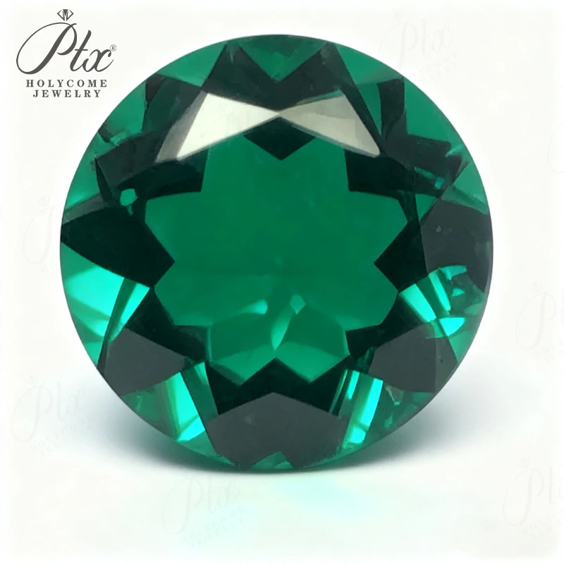 

Выполненный в лаборатории Бэмбианский изумруд круглой огранки с сертификатом AGL Синтетический драгоценный камень высокой четкости для ювелирных колец и ожерелий