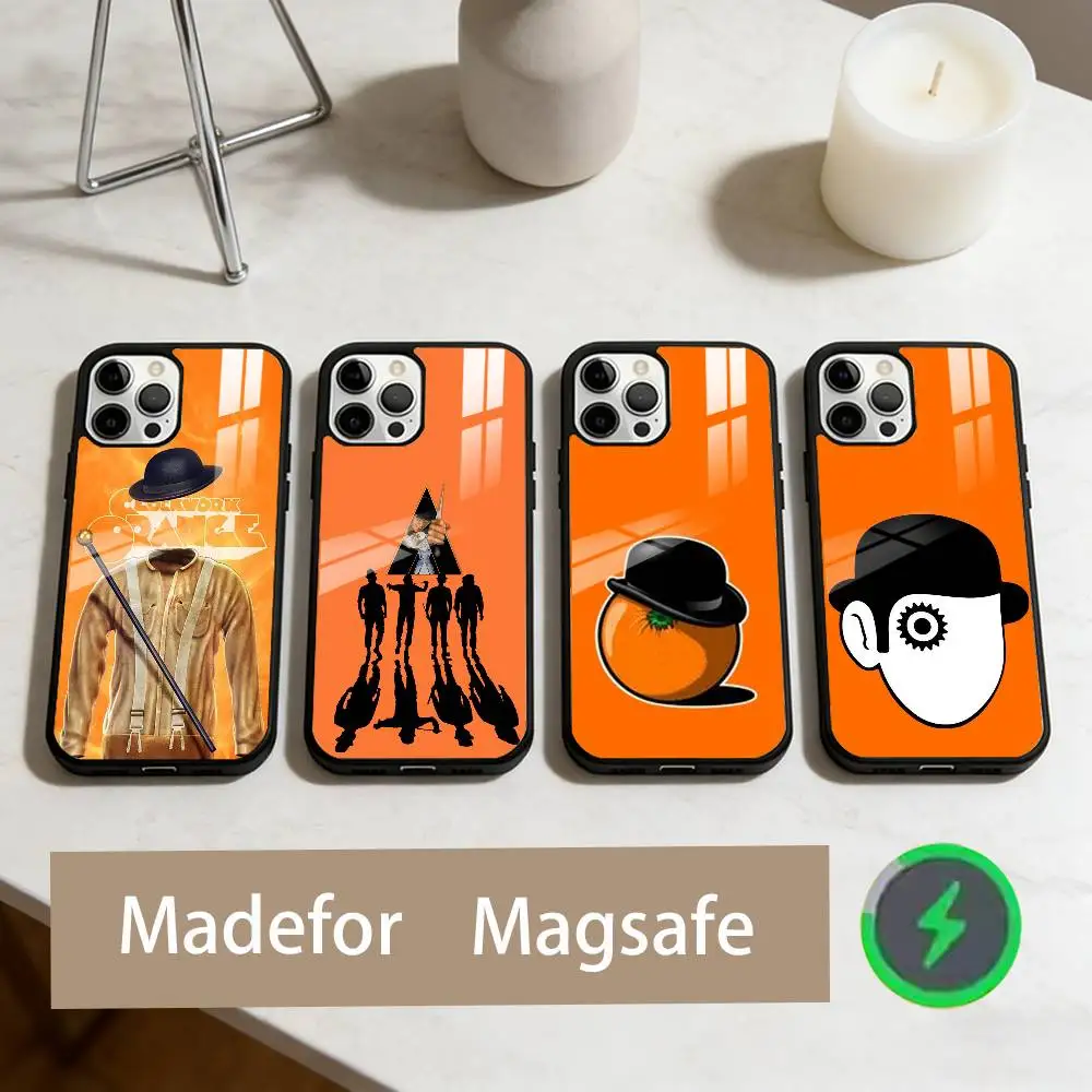 

A C-Clockwork O-Orange Phone Case For iPhone17,16,15,14,13,12,11 Plus,Pro Max Magnetic For Magsafe Wireless Charging