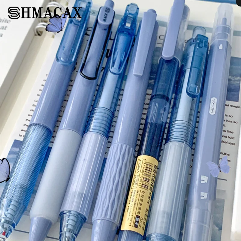 

7Pcs Simplicity Quick Drying Gel Pen Fashoin Solid Color Pressing Gel Pen Stationery Smooth Writing Supplies Student Supplies