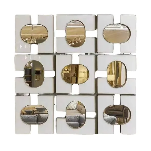 

Роскошное декоративное зеркало в скандинавском стиле, современное антикоррозийное настенное МДФ с металлическим каркасом, индивидуальный размер, домашнее использование, гостиная, коридор