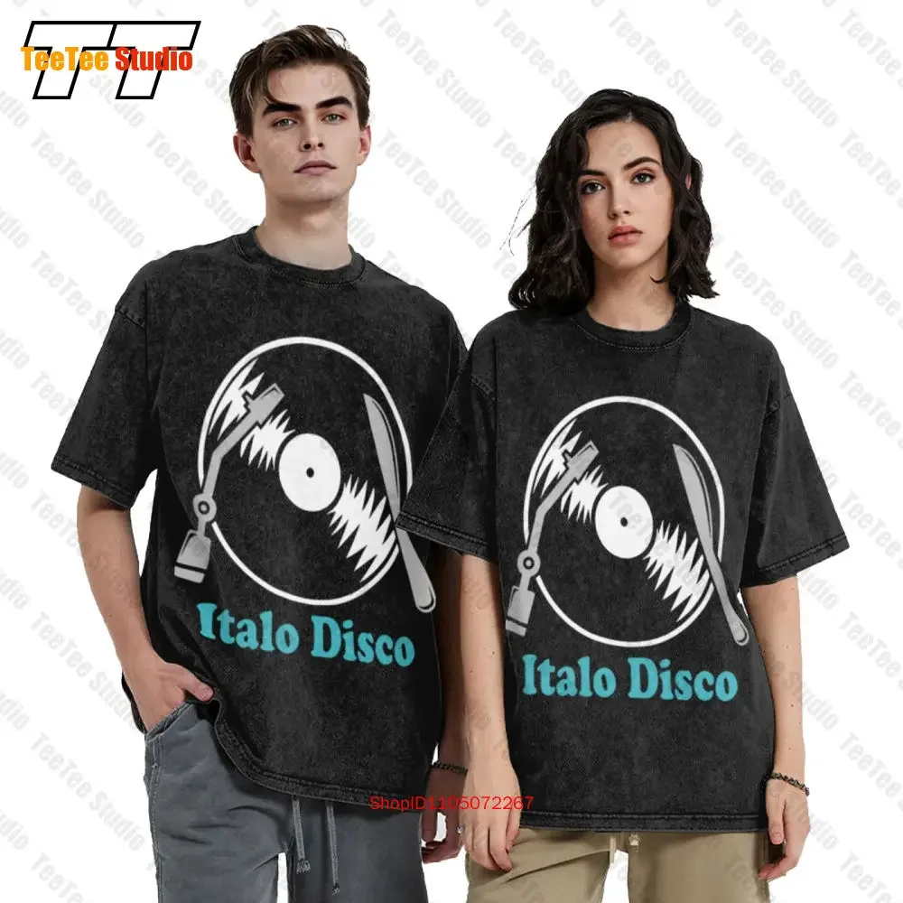 Italo Disco Lp Unisex T-Shirt XJSW  Oversized