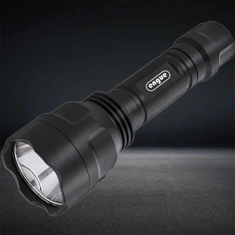 

ENGUE LED Rechargeable Portable Flashlight High Power Camping Torch Long-Range Light Flash Waterproof Outdoor Zoom Flashlight