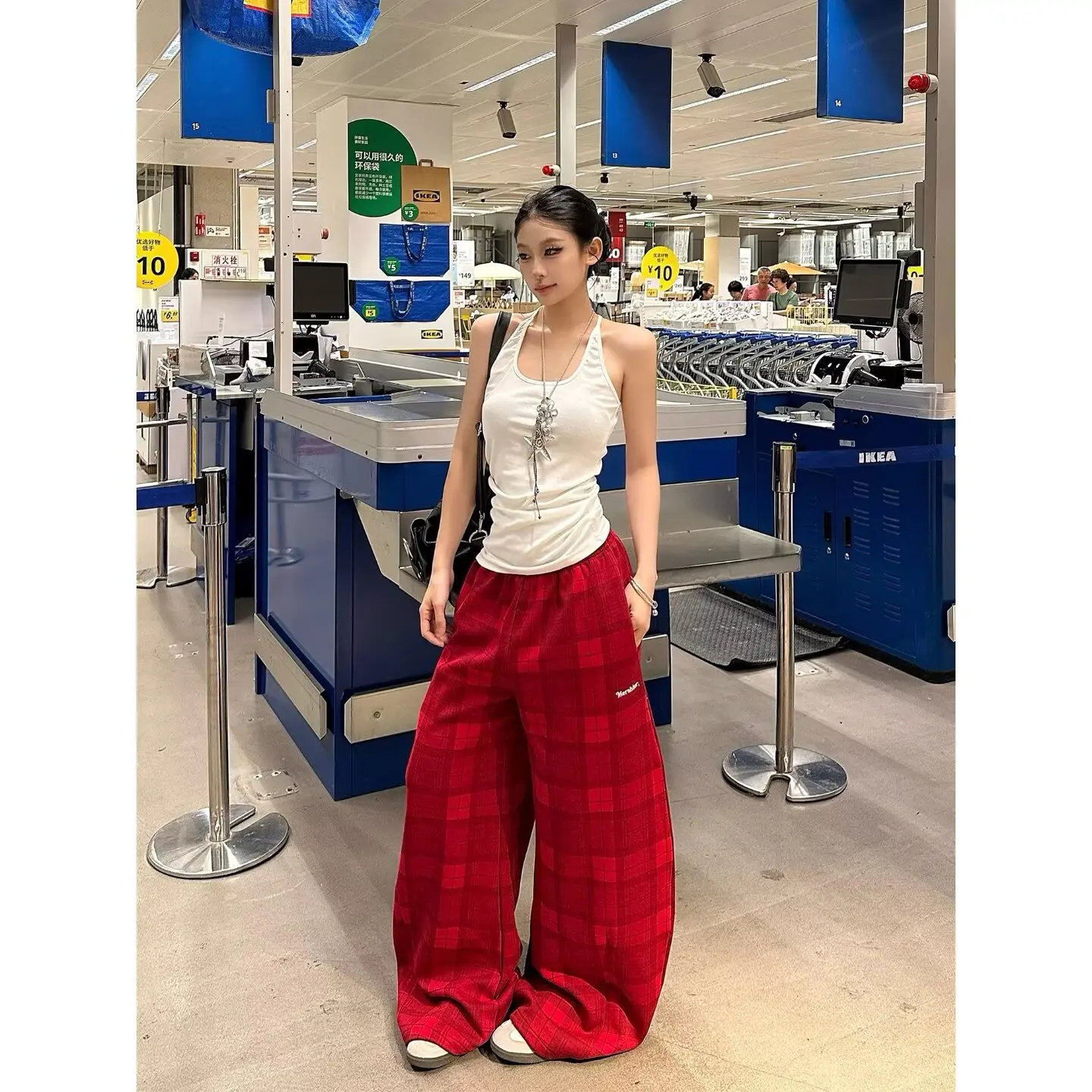 Women's Trousersy2K Women's Pantscasual Pants Women's Autumn Loose Sportsloose Pantswomen's Elastic Pantswinter Pants