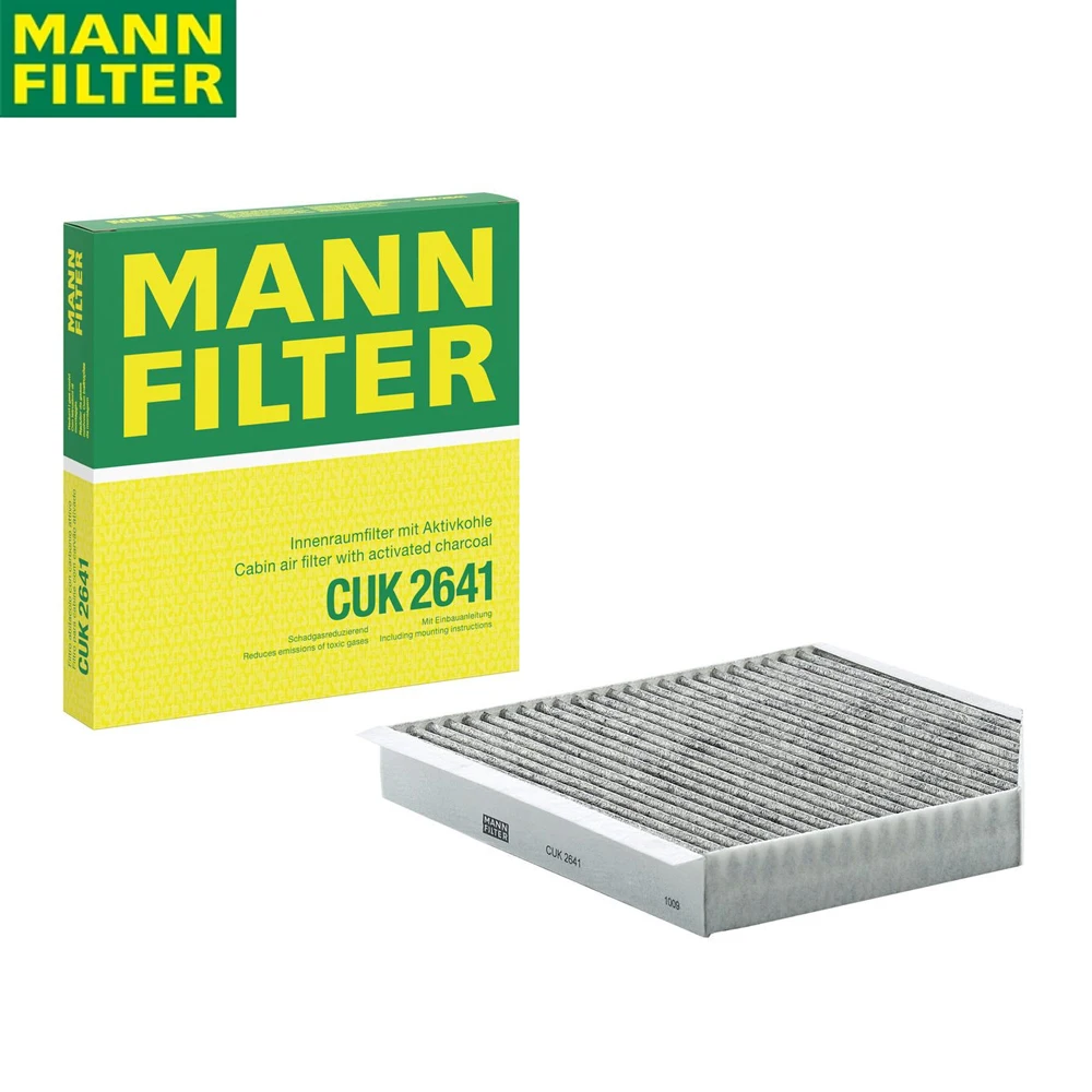 

MANN FILTER CUK 2641 Фильтр салона с активированным углем для AUDI A7 A8L BENTLEY Низкая ветростойкость Оригинальный 4H0 819 439
