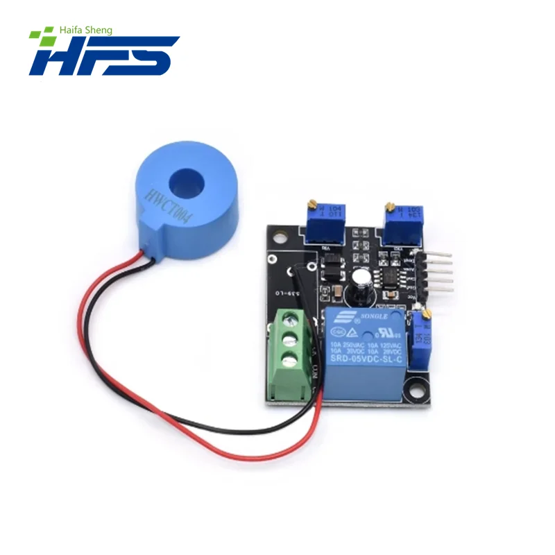 DC 5V Current Detector Sensor Module AC / Short Circuit Detection Max AC 50A Digital Output