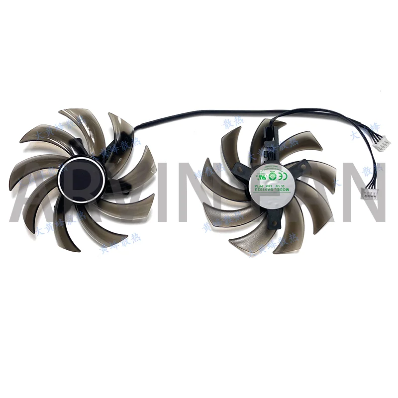 2ชิ้น/เซ็ต75มม. GA81S2U DIY พัดลม4Pin DC 12V สำหรับ GTX 660 GTX660-2GD5กราฟิกการ์ด