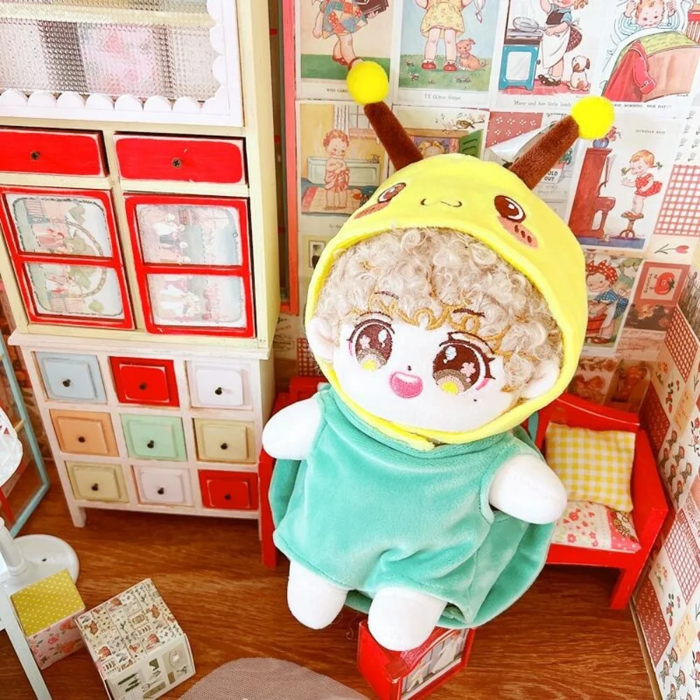 Turtle Shell Cotton Doll Clothes Set Bee Headcover Kawaii Cotton Doll Plush Suit Dress Up Cute Plush Dolls Clothes