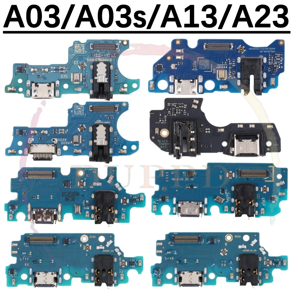 For Samsung Galaxy A13 A23 4G 5G A03 Core A03s A137 A236 A135 A032 USB Charge Charging Port Dock Connector Mic Board Flex Cable