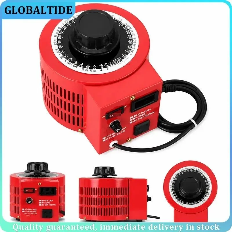 TDGC2 Variac Variable Transformer 300V Voltage Regulator Single Phase Adjustable 0-300V AC Power Supply Auto Transformer