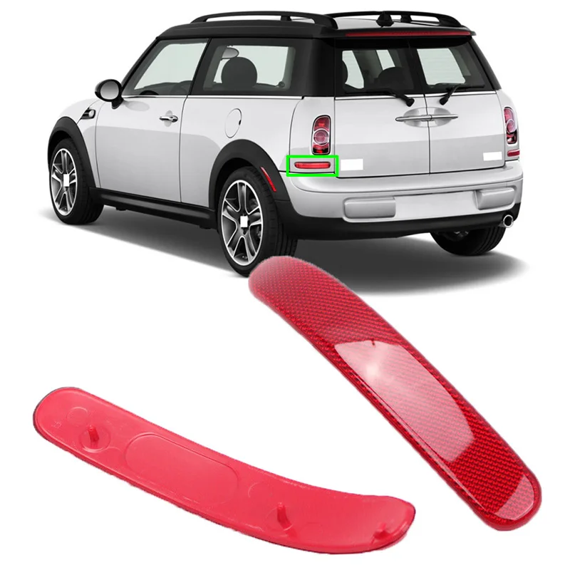 Plastic Car Rear Bumper Reflector Warning Strip 275466503 275466603 For Mini Cooper Clubman R55 2008 2009-2011 2012 2013 2014