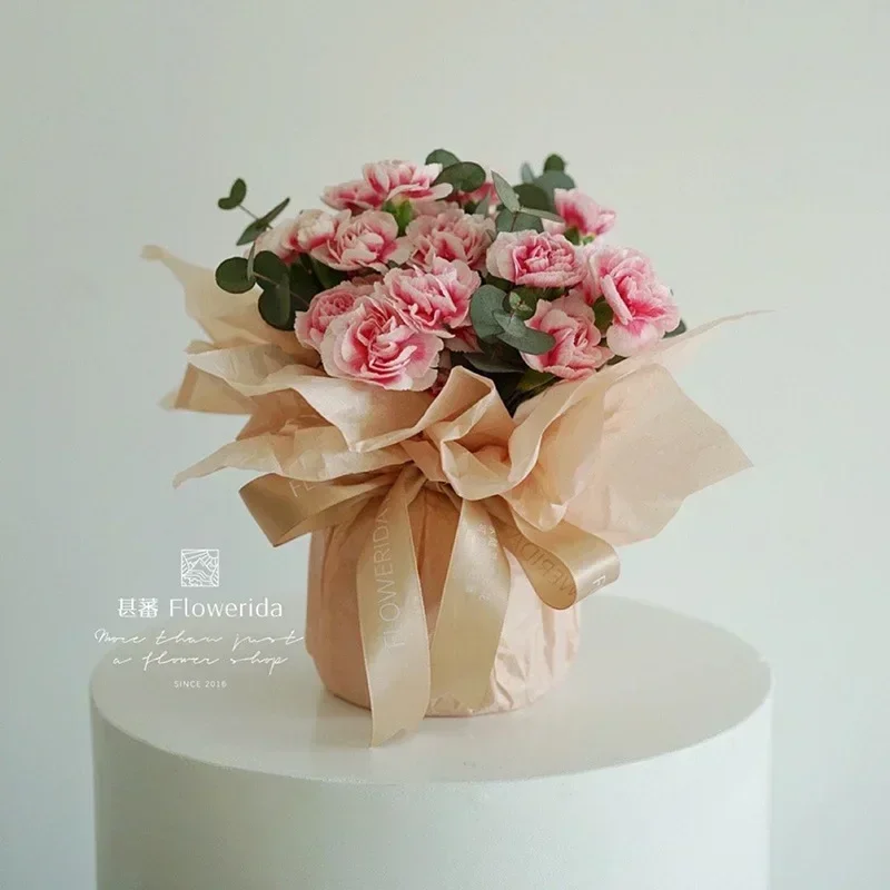 10Pcs 50*66cm Tissue Paper Flower Bouquet Wrapping For Florist Wedding Birthday Party Gift Packing Decor DIY Crafts