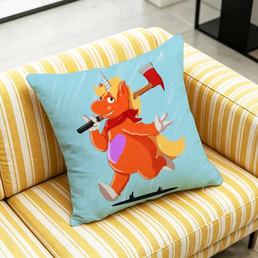 For Buddy The Unicorn Throw Pillow Cover Case Custom Decorative Pillowcase Accent Cushion Covers DIY