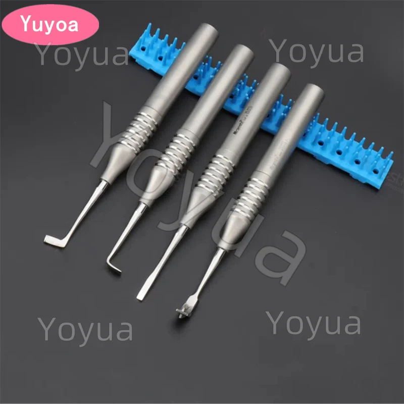 1 PC Dental Crown Remover ทันตกรรมรากลิฟท์ CROSS หักตรงโค้งฟัน Crown Spreader เจาะเครื่องมือผ่าตัด