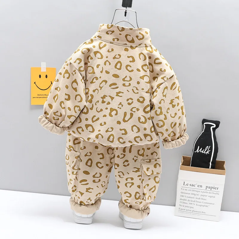 Nuova primavera autunno bambini vestiti di moda neonati maschi ragazze giacca pantaloni 2 pz/set bambini abbigliamento bambino tuta in cotone