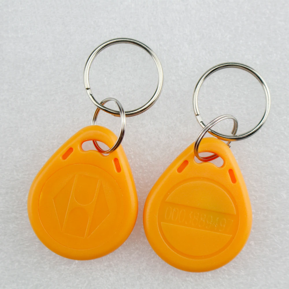 10pcs 125KHz RFID Keyfobs EM4100 TK4100 Key Tags Proximity Keychains 125K Read Only ID Token Door Entry Access Control Card Fobs