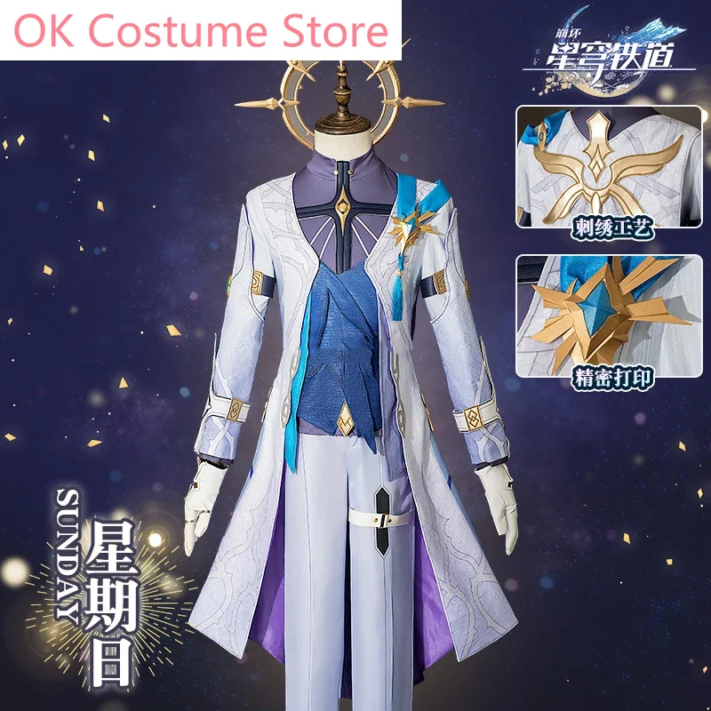 Honkai: Star Rail Sunday disfraz de Cosplay para hombres, uniforme de fiesta de Anime, ropa de juego de rol para Halloween