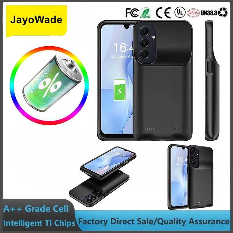 

Внешний аккумулятор-чехол 10000 мАч для Samsung Galaxy S25 Edge, S25 Ultra, S24 Plus, S23, S22 – Power Bank для мобильных телефонов