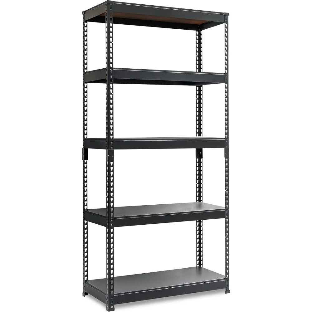 

HOMEDANT 5 Tier Storage Shelves Adjustable Laminated Garage Metal Shelving Unit Heavy Duty Utility Rack Shelf Warehouse Pantry