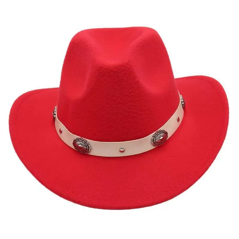 Designer Top Hat for Men and Women Western Cowboy Jazz Cap Felt Gorras Para Hombres Gorras 모자 Casquette Homme Hot sale sexmachin