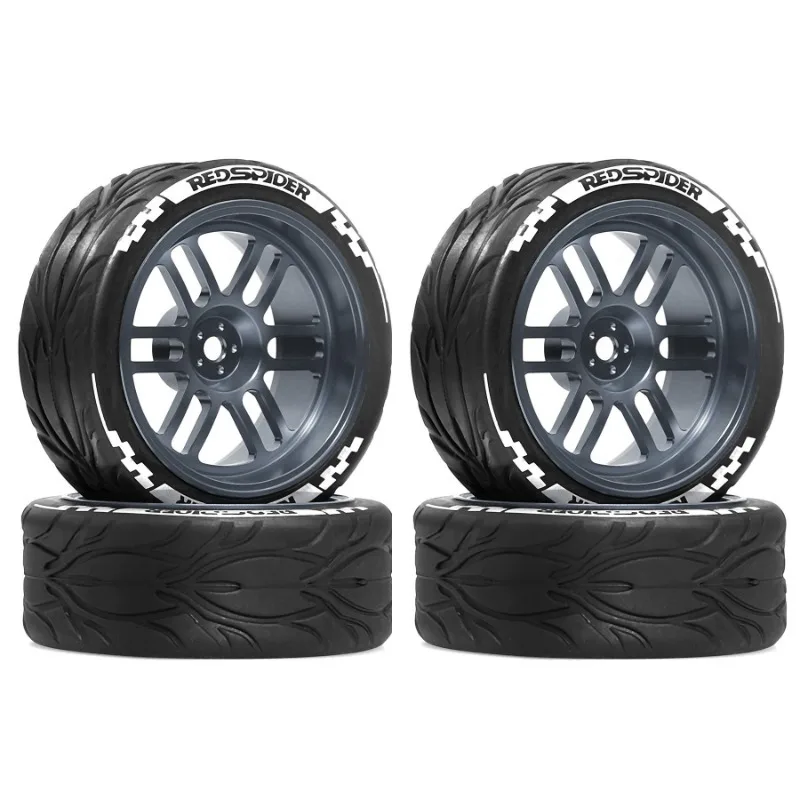 1/10 RC عجلات السباق الإطارات المعدنية جنوط العجلات Hub12mm عرافة لسيارة RC HSP 94122 Tamiya XV01 TT02 HPI كيوشو ساكورا CS D4