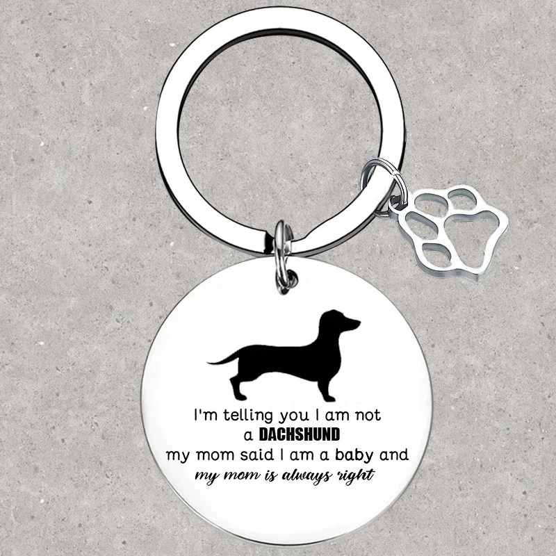 

Hot Dachshund Dog Keychain Dachshund Mom gift Key Rings animal Dachshund Lover Gifts