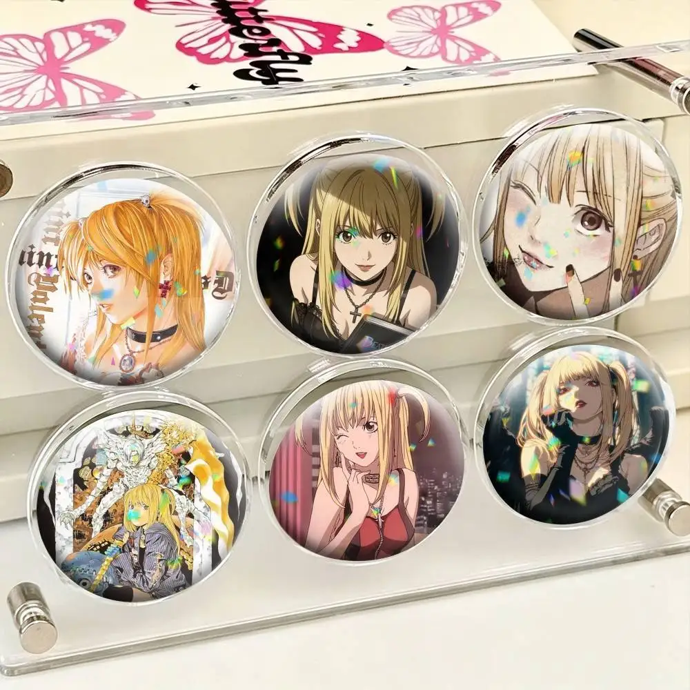 AZNM Death Note Misa Amane Anime  25mm 32mm 44mm 58mm 75mm Brooches Badges Pins for Accessories Gift