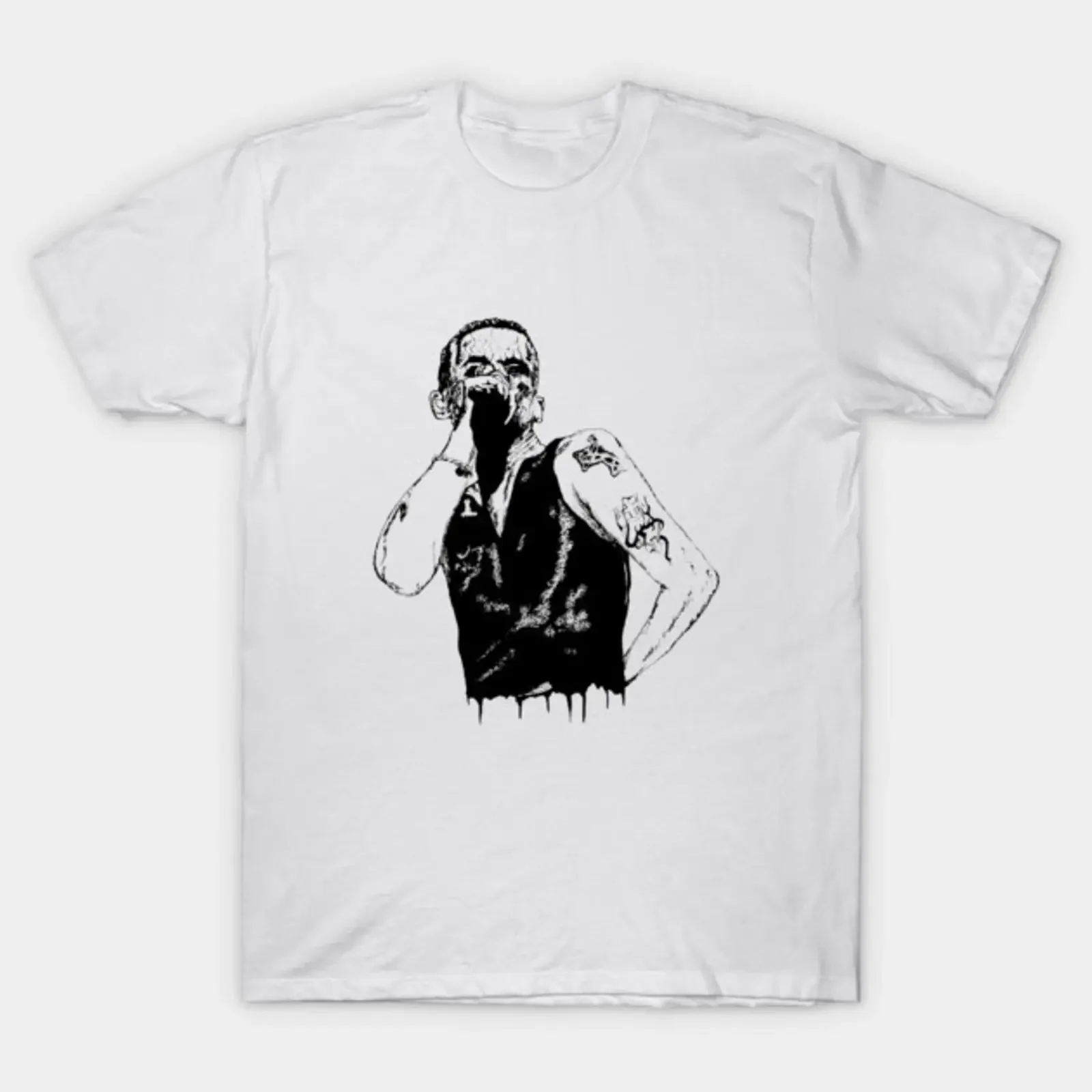 Camiseta con diseño de retrato de Dave Gahan, estilo vintage, lavada, suave, unisex, transpirable, cómoda, versátil, a la moda, con gráfico para hombre, elástica