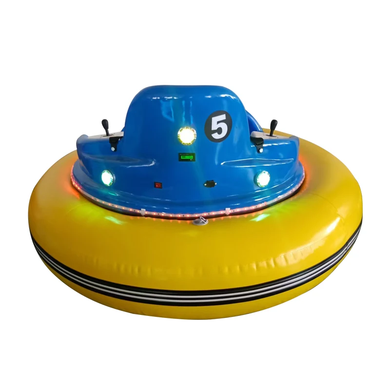 Indoor Fairground Games Battery Dodgem Family UFO Inflatable Bumper Cars for Kids and Adults Amusement Remote Control