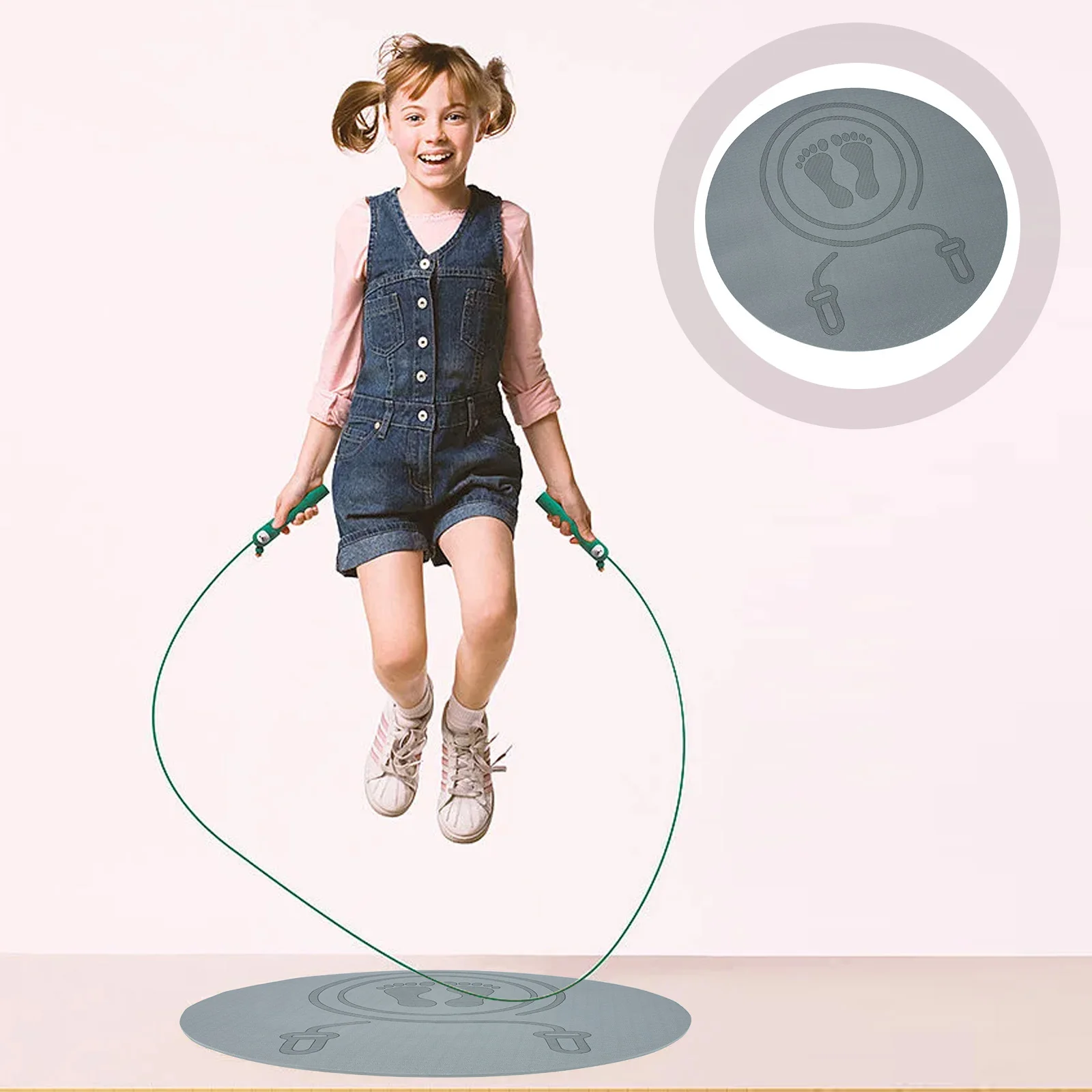 

Multipurpose Workout Mat Jump Rope Mat Indoor Anti-Slip Comfortable Tpe Material for Yoga Pilates Exercise Exercise Mats