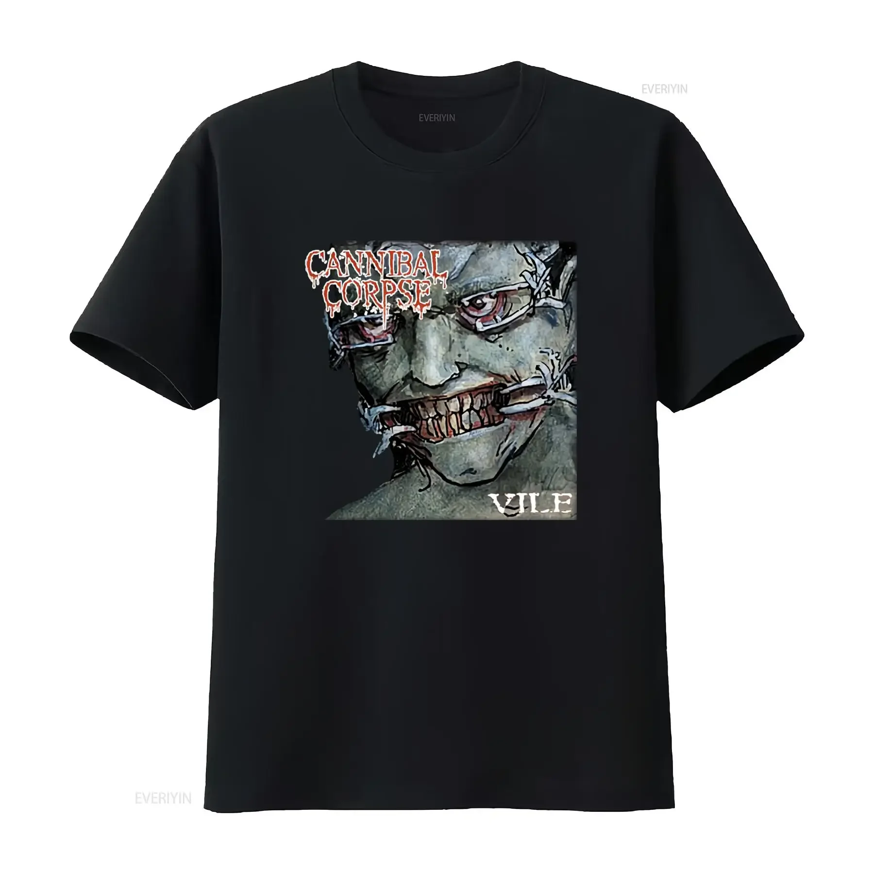 Cannibal Corpse Vile Death Metal Official T Shirt Xl New Bleeding Butchered Print vintage Washed graphic homme Soft