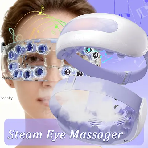 Atomized Steam Eye Massager Bone Conduction Bluetooth Music Airbag Pressure Smart Eye Massage Instrument Eyes