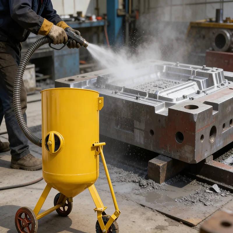 

Electric Sandblasting Machine Portable Sand Blaster Heavy Duty Sandblaster for Rust Paint Oil Dirt Removal Industrial Use