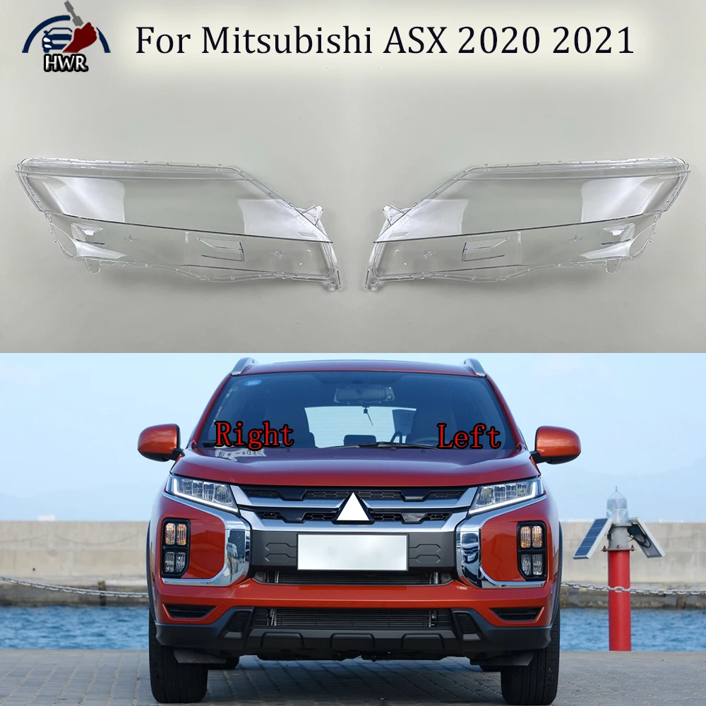 

Front Headlamp Transparent Cover Lampshade Lamp Shell Masks Headlight Shade Lens Plexiglass For Mitsubishi ASX 2020 2021
